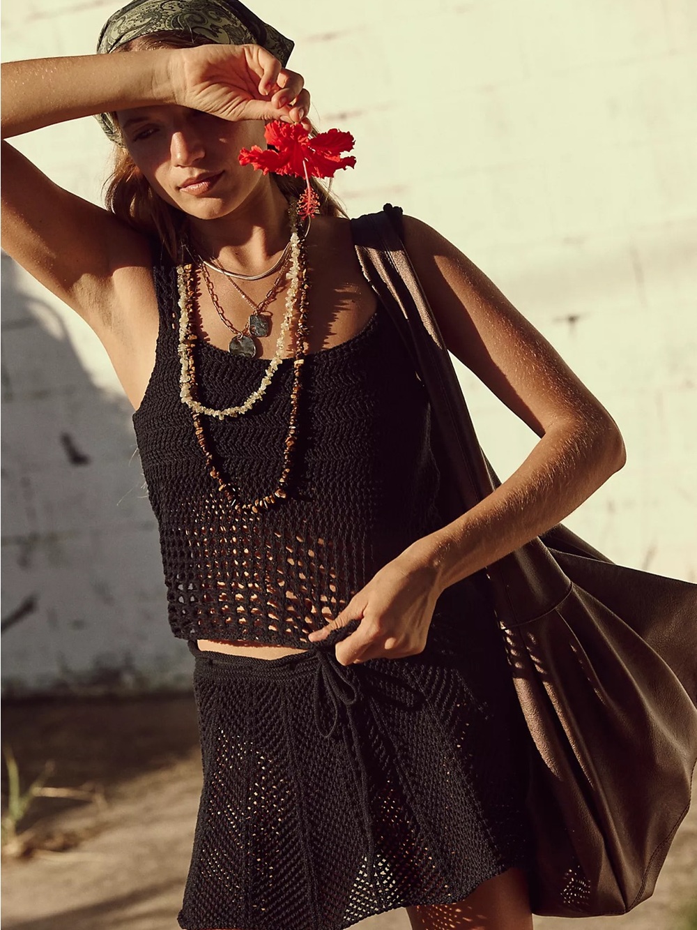 FREE PEOPLE BEACH fuego sweater skirt